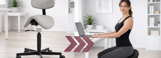 Sattelstuhl Bergardi im Büro