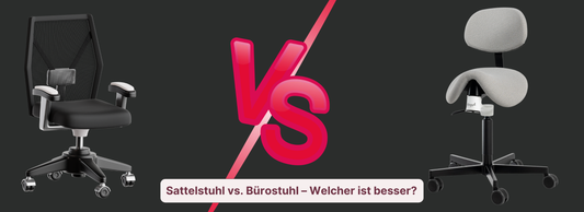 Sattelstuhl vs. Bürostuhl 