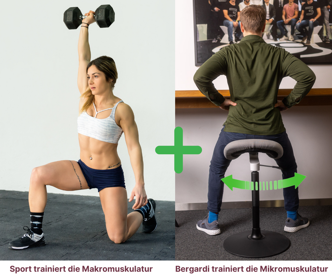 Sportübungen im Sitzen: Bewegung vs. Bergardi