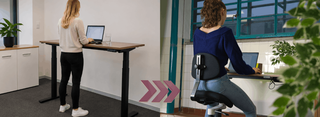 standing desk against back pain